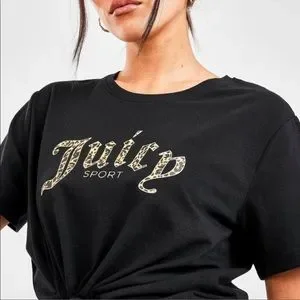 JUICY COUTURE★leopard print love logo T-shirt JC193 JUICY COUTURE Leopard Cheetah Cat Print NIGHTGOWN Sleep T